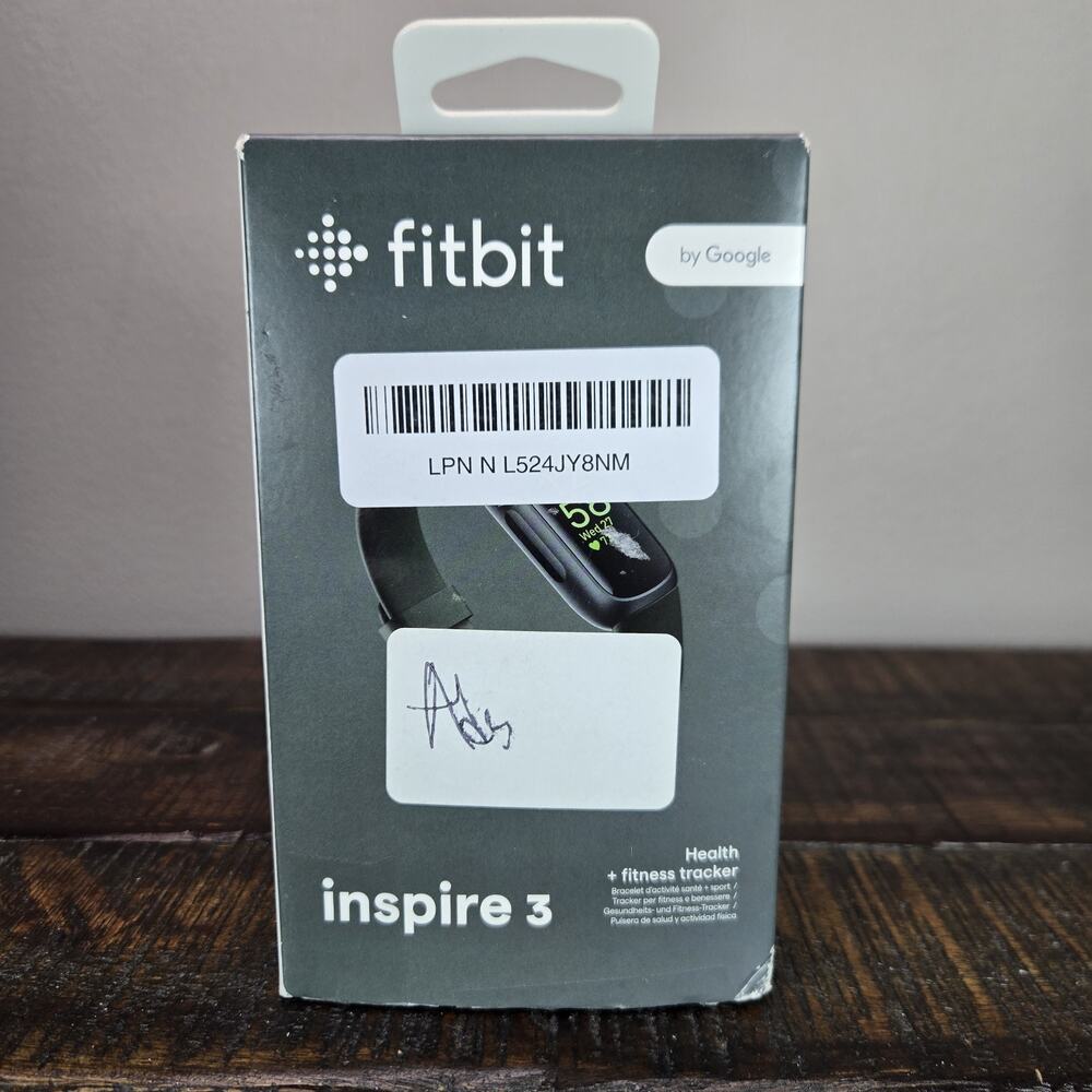 Fitbit Inspire 3 Heart Rate Monitor Health & Fitness Tracker Black Midnight Zen